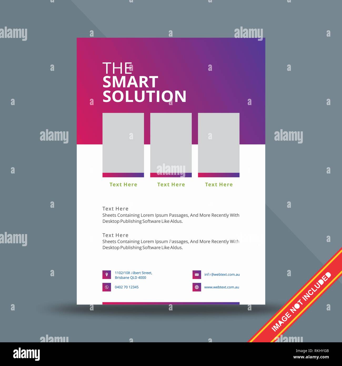 L'entreprise créative Flyer Design Template Illustration de Vecteur