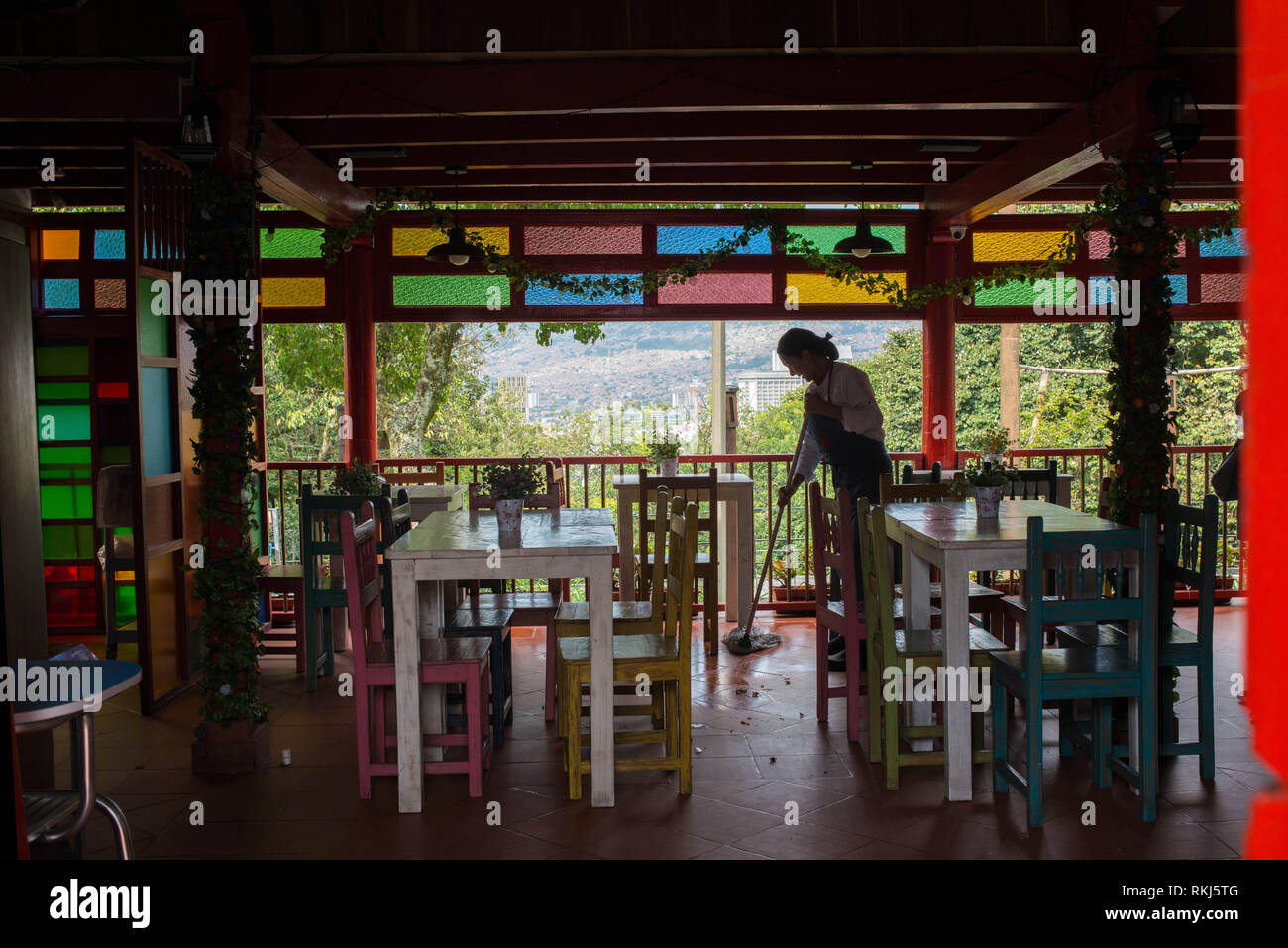 Medellin, Antioquia, Colombie : Pueblito Paisà, Cerro Nutibara. Banque D'Images