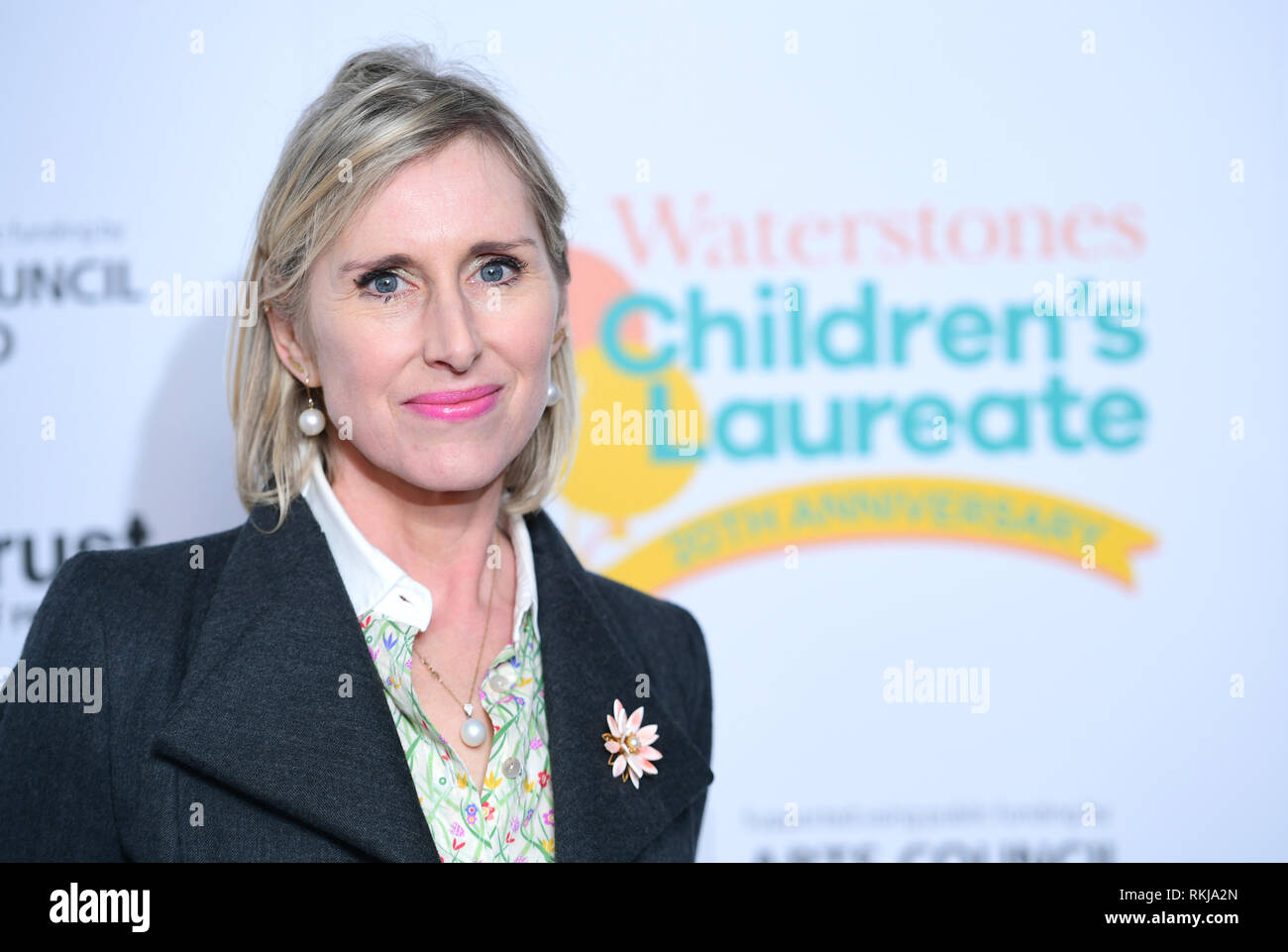 Lauren Child assiste à un appel photo célébrez les 20 ans du Prix des enfants Waterstones à Waterstones Piccadilly à Londres. Banque D'Images