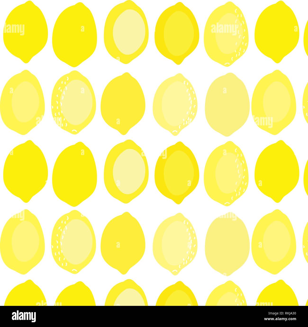 Citrons jaune Vector illustration pattern background Illustration de Vecteur