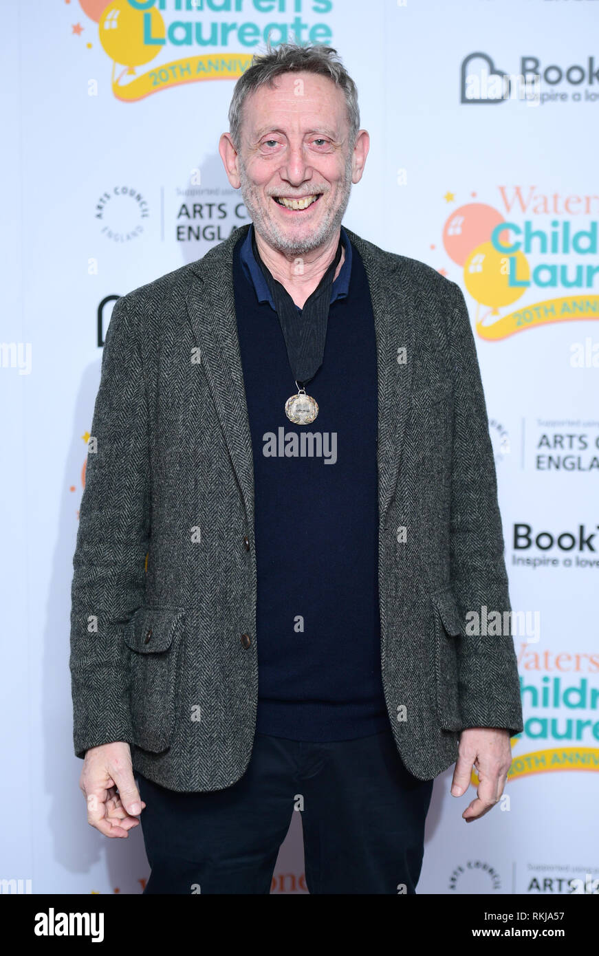 Michael Rosen assiste à un appel photo célébrez les 20 ans du Prix des enfants Waterstones à Waterstones Piccadilly à Londres. Banque D'Images