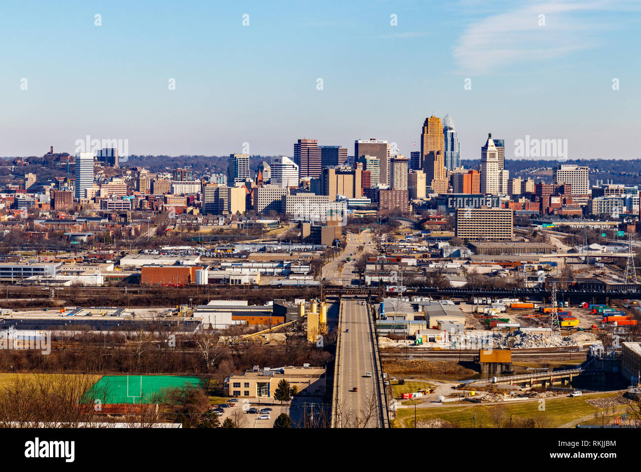 Cincinnati - Circa 2019 Février : Centre-ville de Cincinnati. Cincinnati est connu pour les Rouges, Bengals, piment et son architecture historique III Banque D'Images