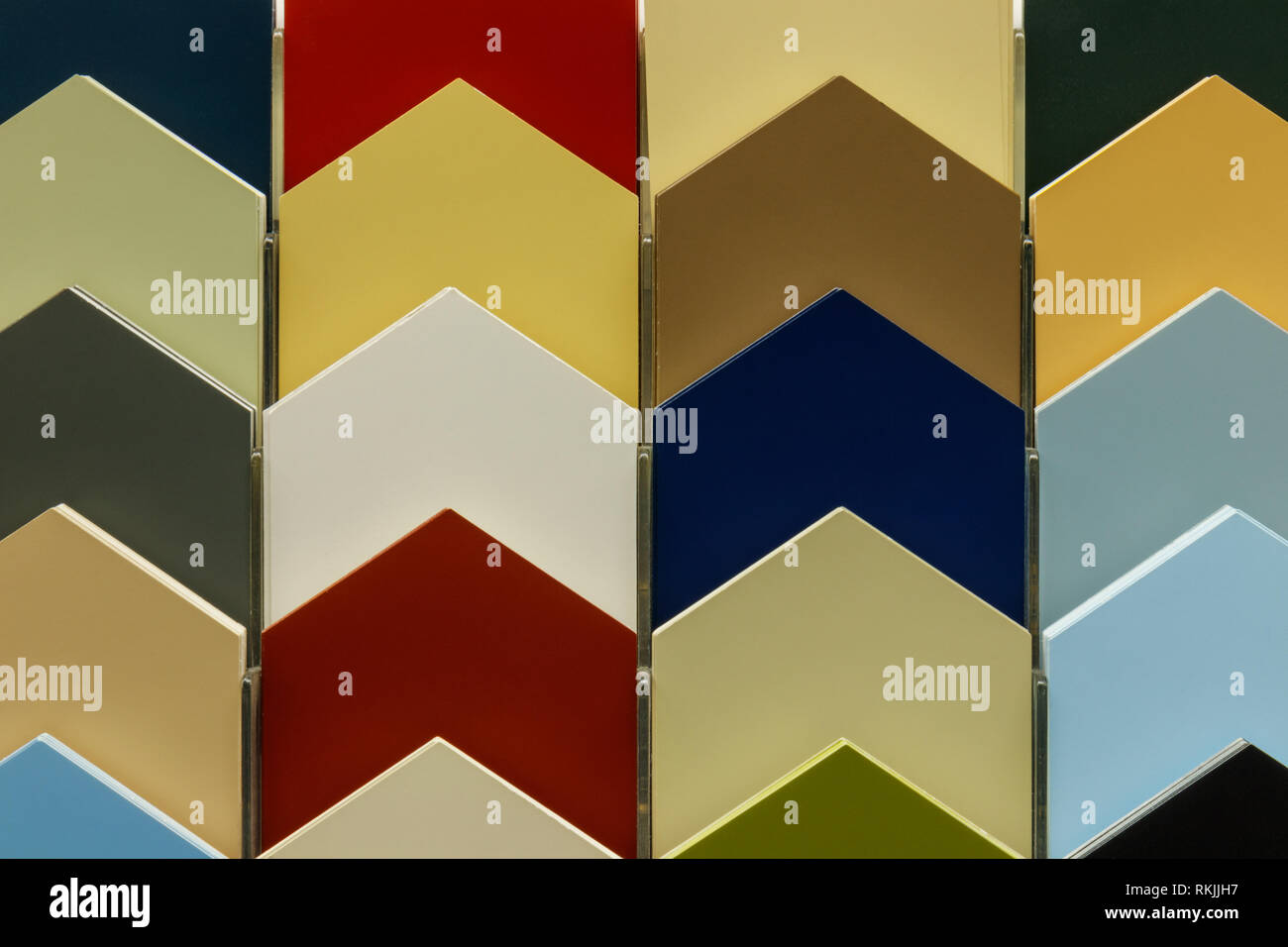 Une palette de couleur de la peinture des échantillons IV Banque D'Images