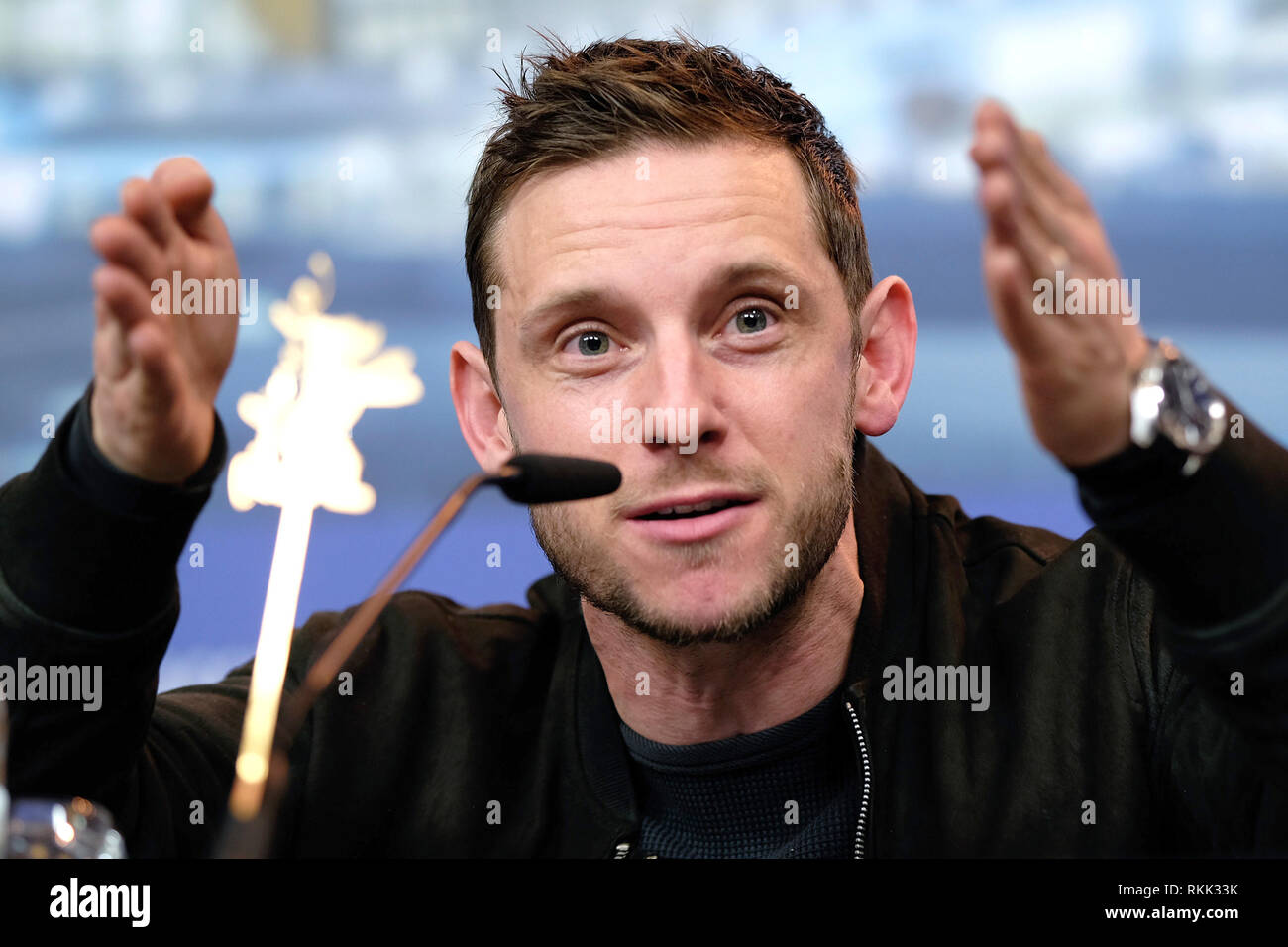 Jamie Bell bei der Pressekonferenz zu 'peau' auf der Berlinale 2019 / 69. Internationale Filmfestspiele Berlin im Hotel Grand Hyatt. Berlin, 11.02.2019 Banque D'Images