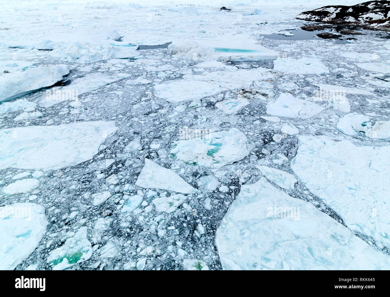Iceberg arctique sur l'océan Arctique au Groenland Banque D'Images