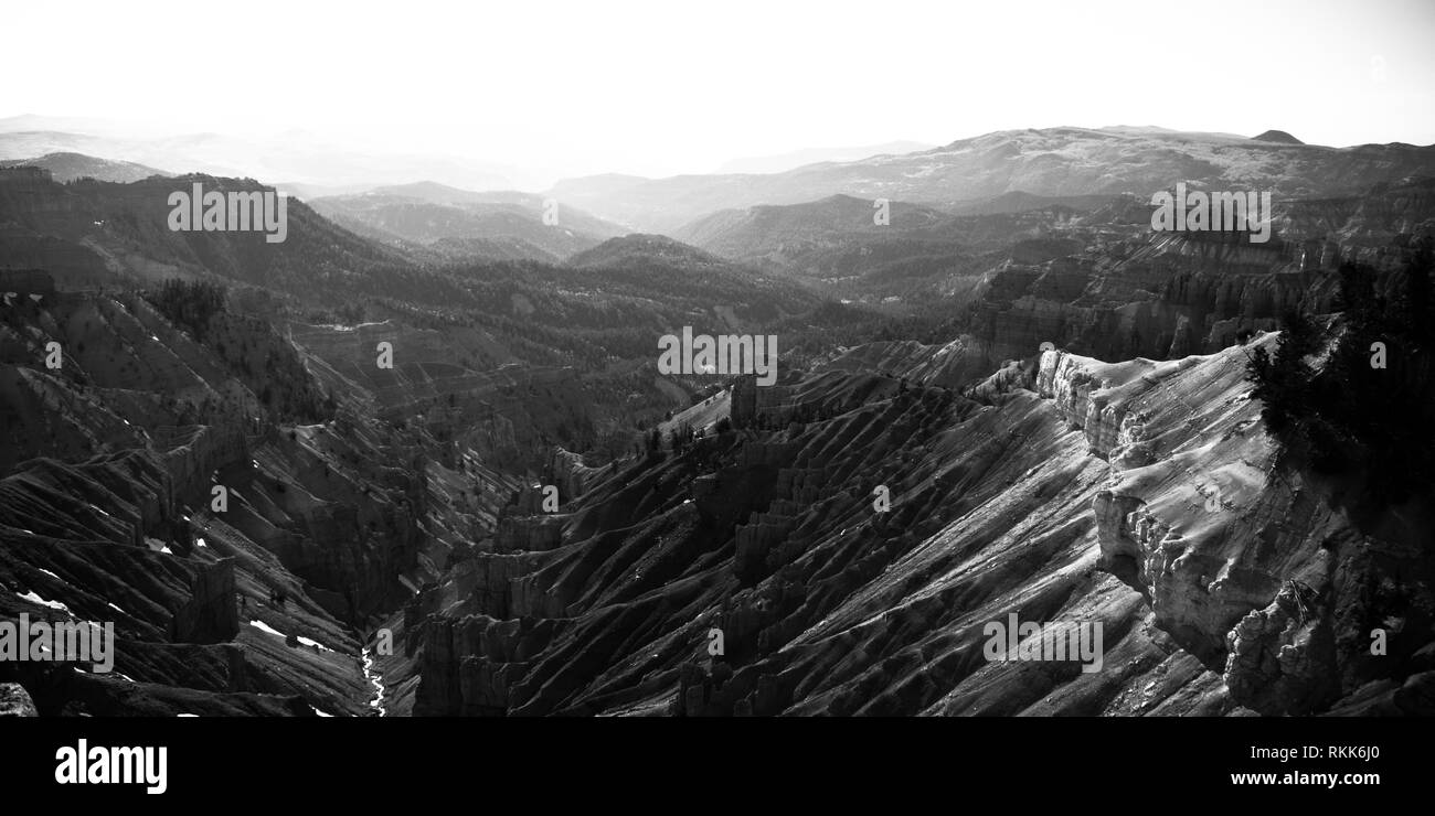 Coucher de soleil sur Cedar Breaks National Monument (Utah) Banque D'Images
