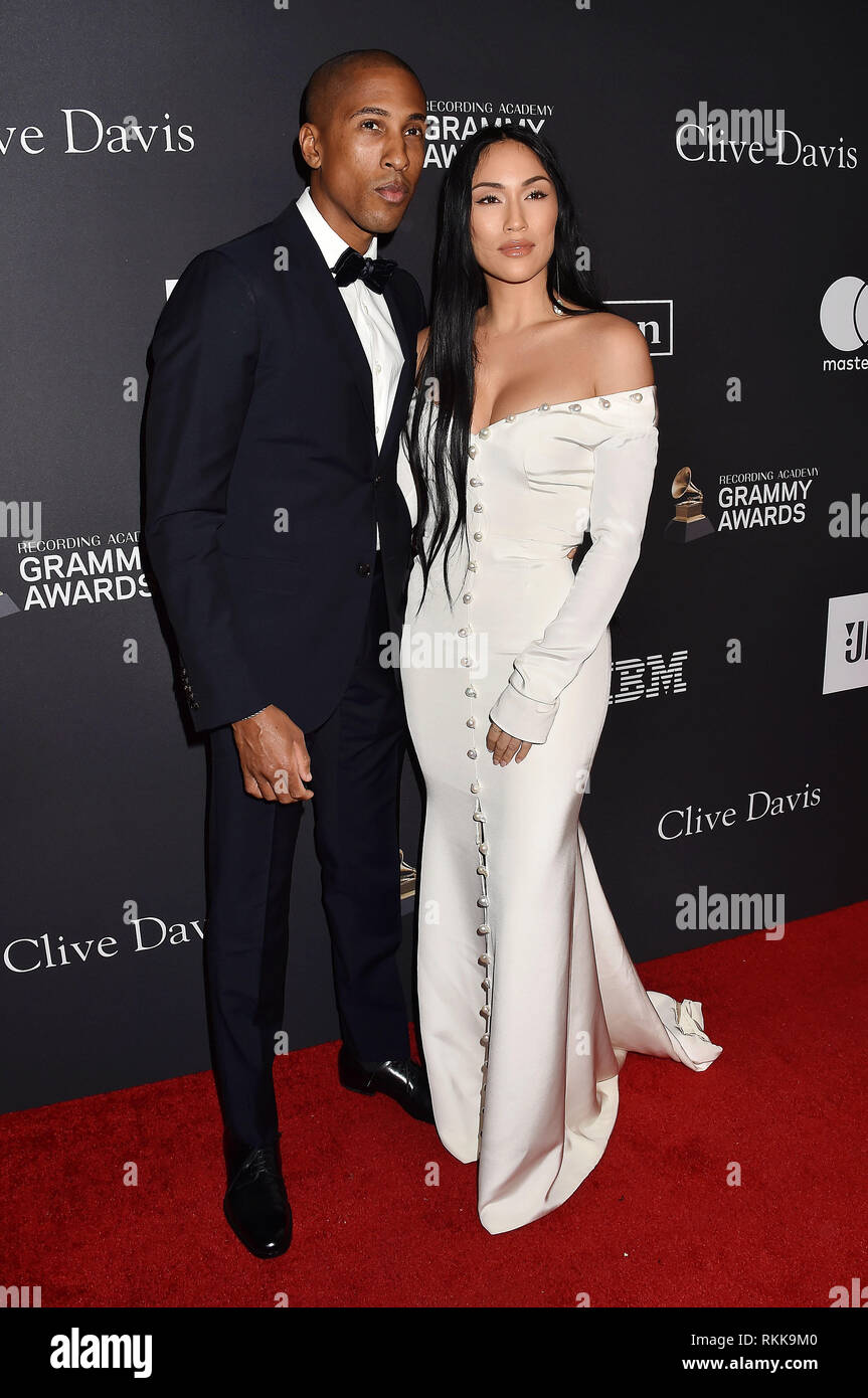 Los Angeles, CA - 09 février : Larry Jackson, Stephanie Shepherd assiste à l'Académie de l'enregistrement et Clive Davis' 2019 pre-GRAMMY Gala au Beverly Banque D'Images