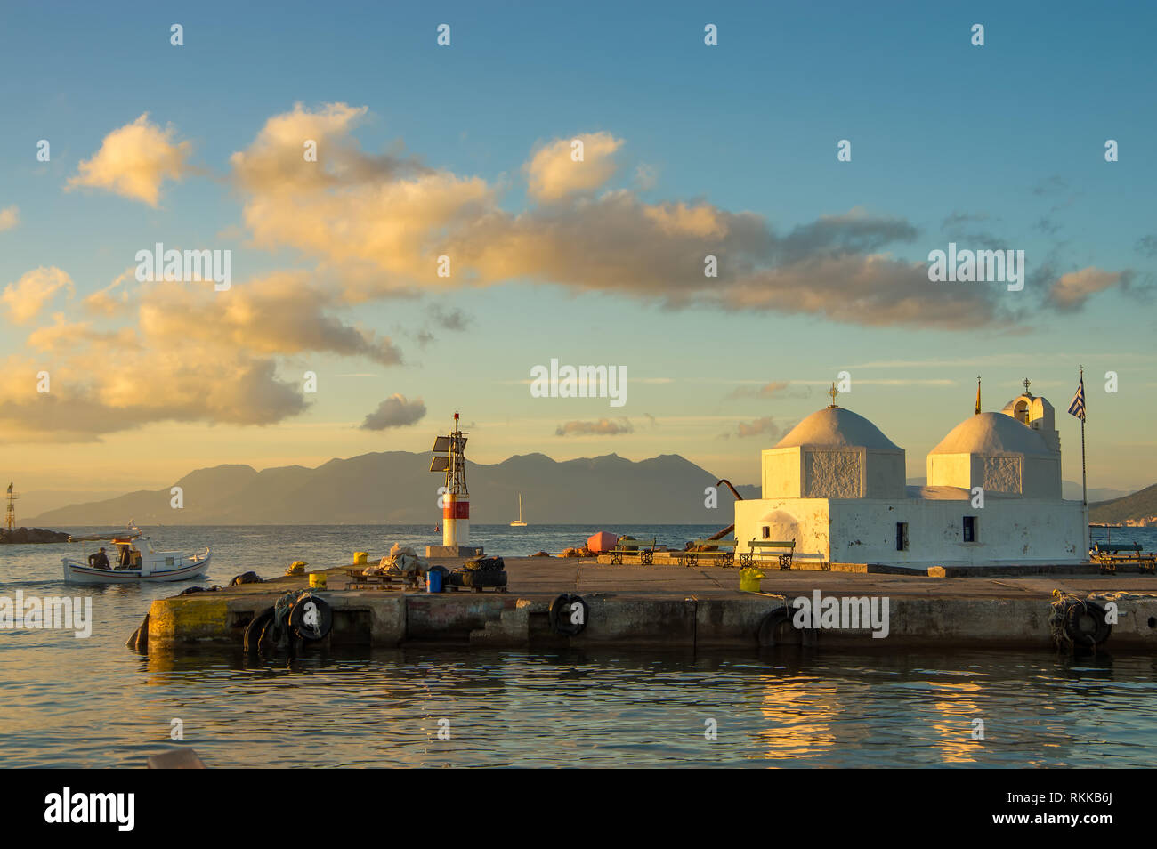 L'île d'Aegina - Grèce Banque D'Images
