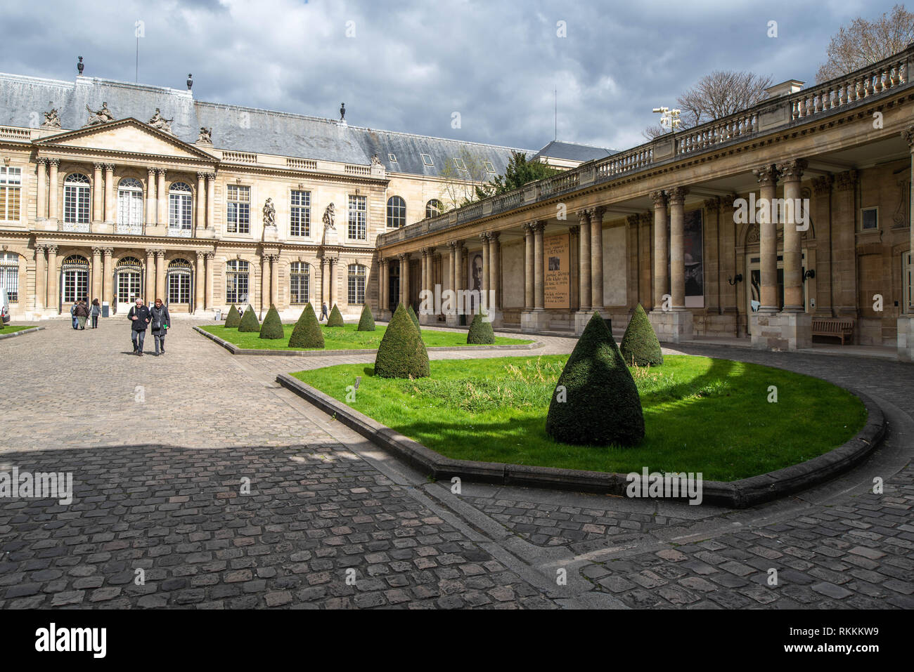 France, Paris - 5 Avril 2018 : Musée des Archives Nationales, autrefois connu sous le nom de Musée de l'Histoire de France Banque D'Images