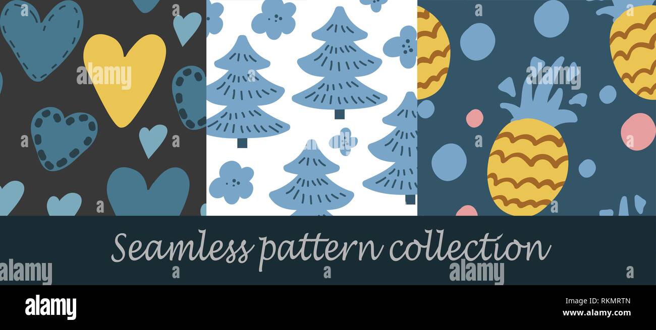 Jeu de fond transparent floral Illustration de Vecteur