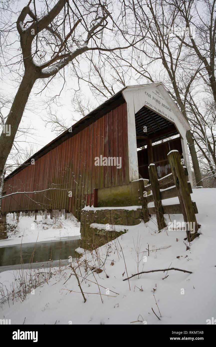 Turkey Run State Park, Parke Comté, Indiana, USA Banque D'Images