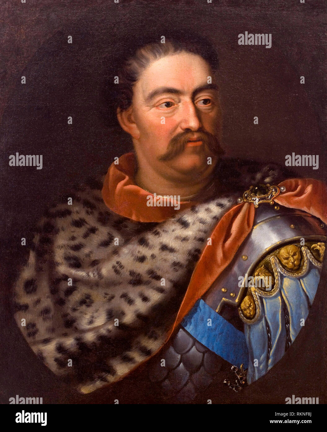 Portrait de Jean III Sobieski - Jan Tricius, vers 1680 Banque D'Images