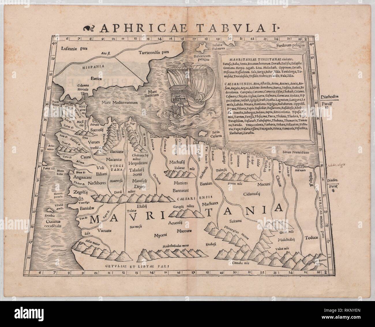 Tabula Aphricae I Ptolemaeus Claude Munster Sebastian 14 1552 Date De Publication 1550 Douteux Lieu Bale Afrique D Amerique Du Nord Cartes Carte 1 Photo Stock Alamy