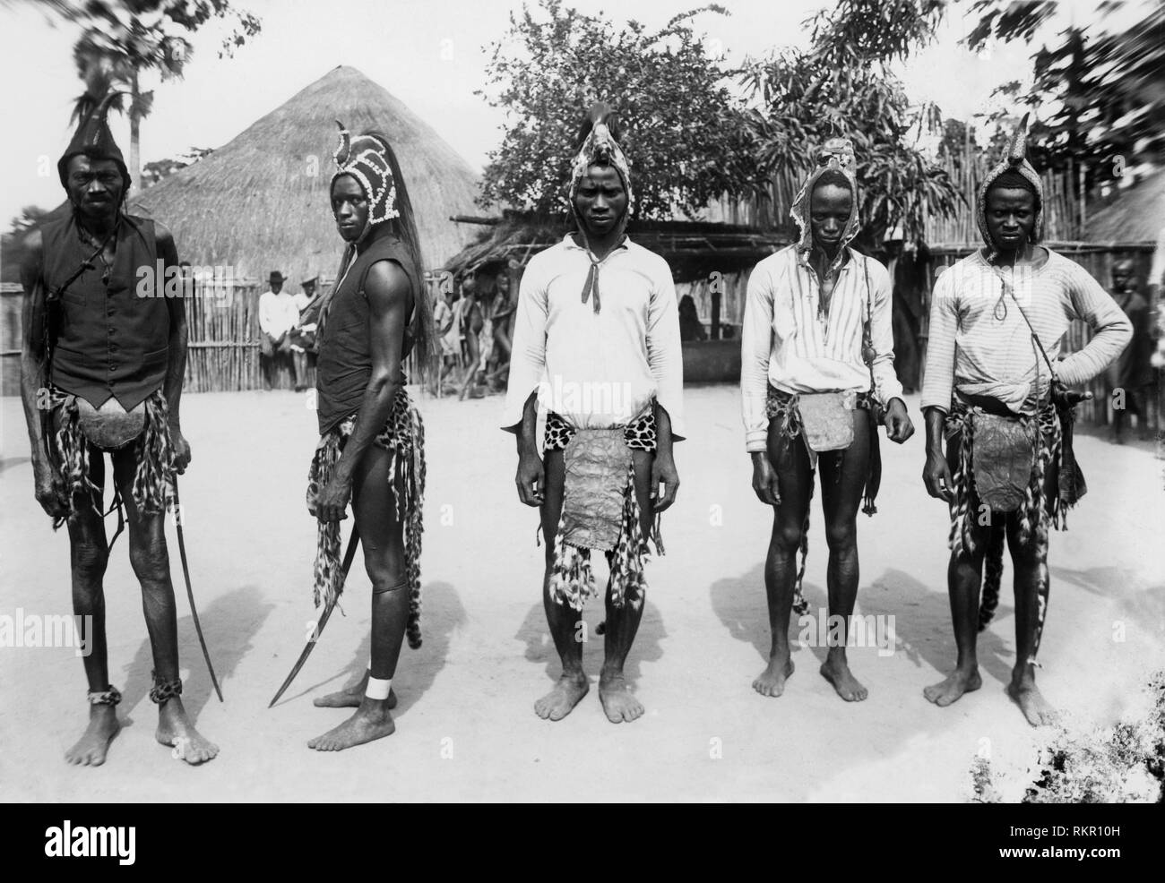 Afrique, Guinée Bissau, une ancienne Guinée portugaise, les populations autochtones, 1930 Banque D'Images