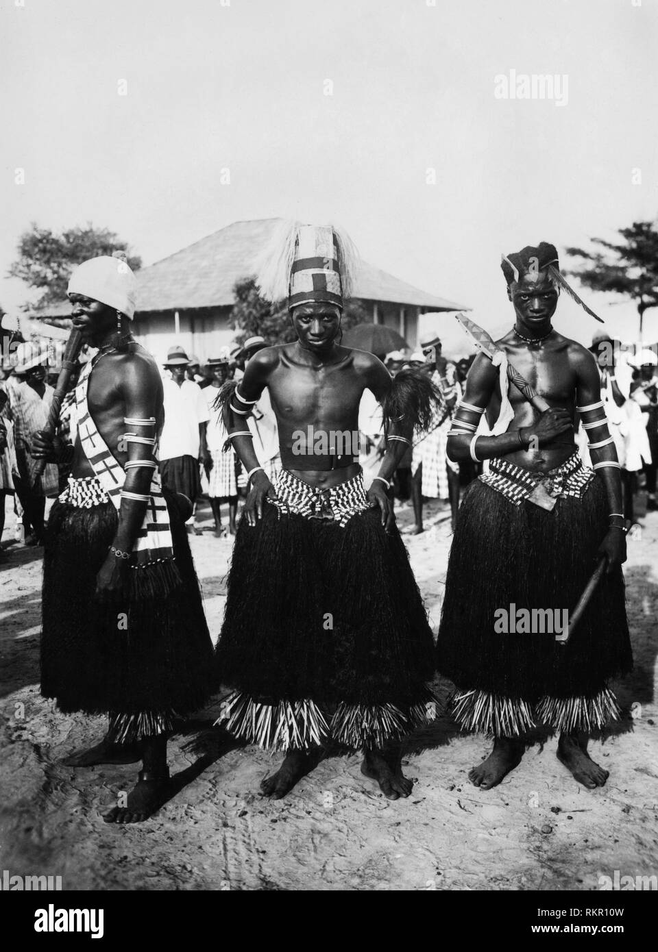 Afrique, Guinée Bissau, une ancienne Guinée portugaise, les populations autochtones, 1930 Banque D'Images