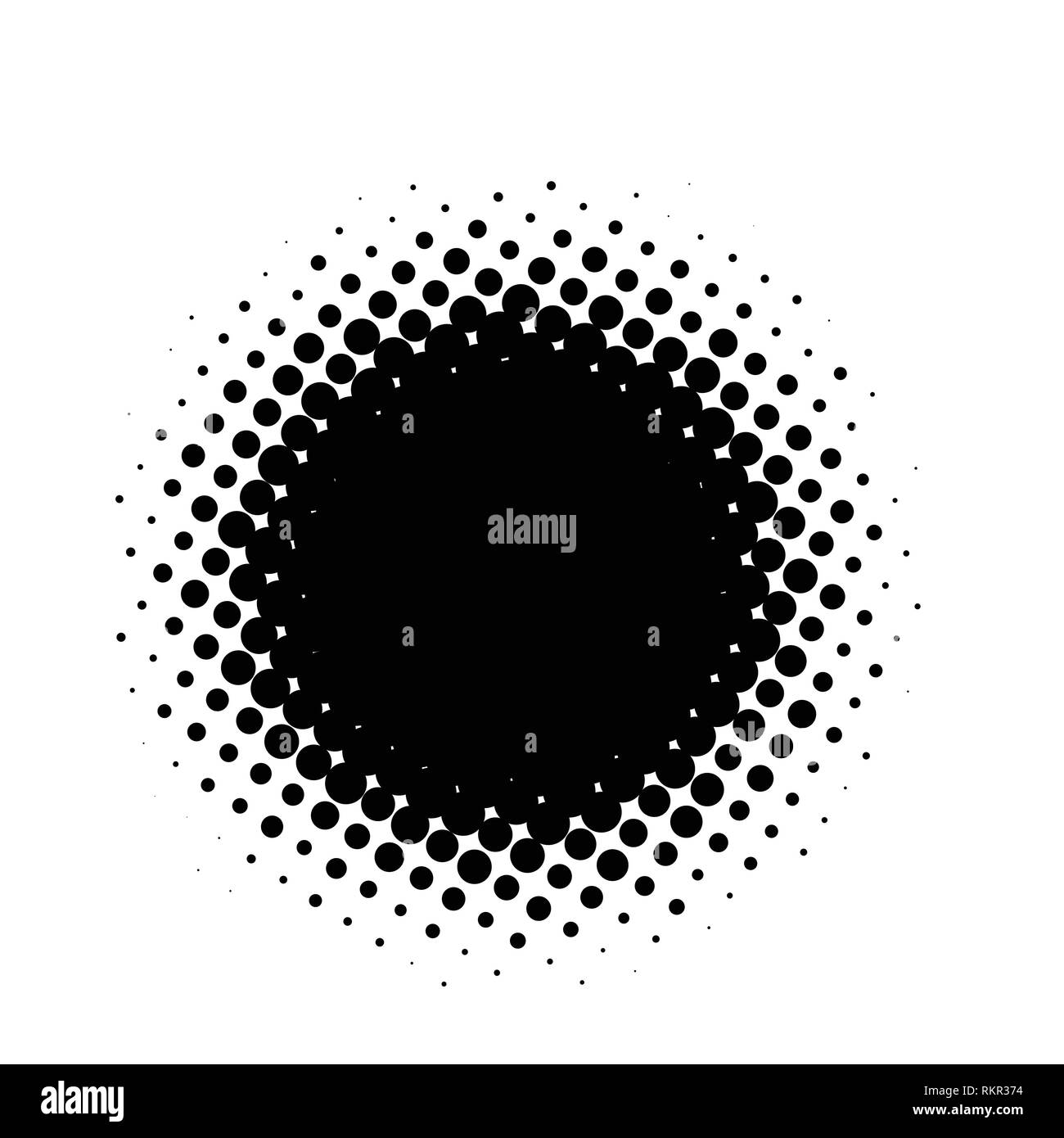 Abstract vector halftone élément design. Châssis points noirs Illustration de Vecteur