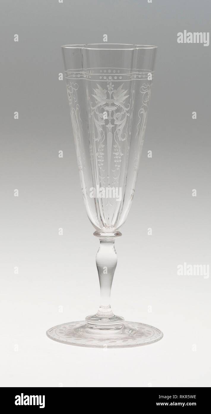 Flûte à champagne - 19e siècle - J. & L. Lobmeyr, Autrichien fondé 1822 -  Artiste : J. & L. Lobmeyr, Origine : Vienne, Date : 1800-1899, moyenne :  verre Photo Stock - Alamy