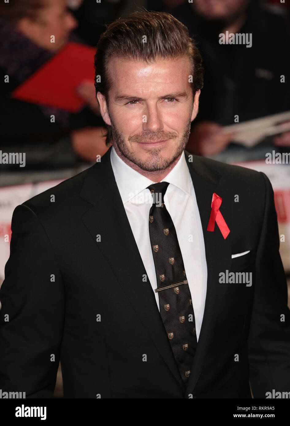 David Beckham assiste à la première mondiale de 'La classe de 92' à l'Odeon West End Banque D'Images