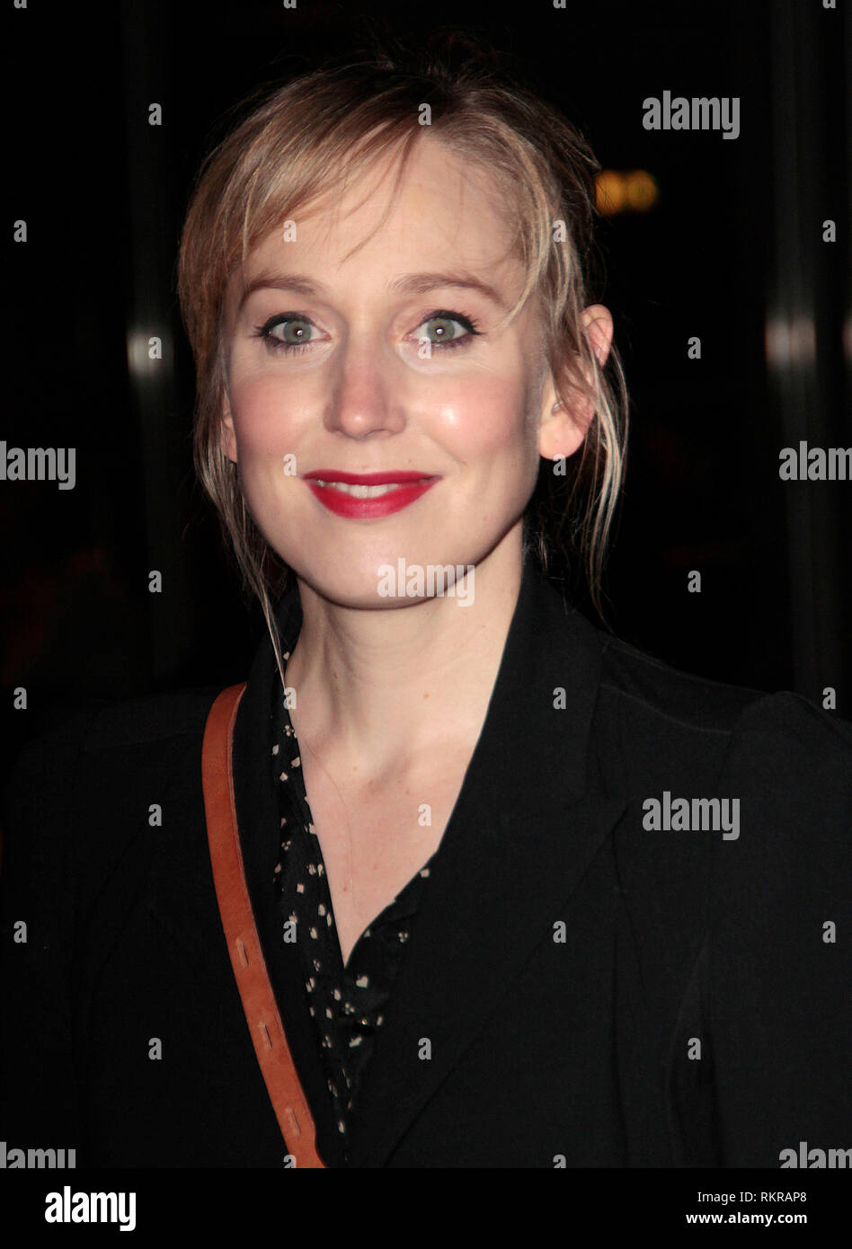 Le Théâtre National : 50 ans sur scène - La photo montre des arrivées : Hattie Morahan Banque D'Images