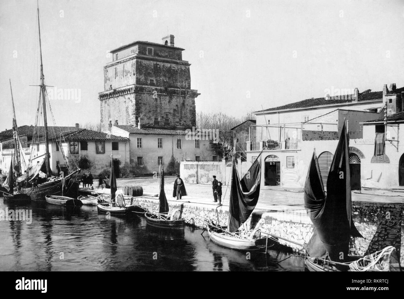 L'artisanat, Viareggio, toscane, italie 1910-20 Banque D'Images