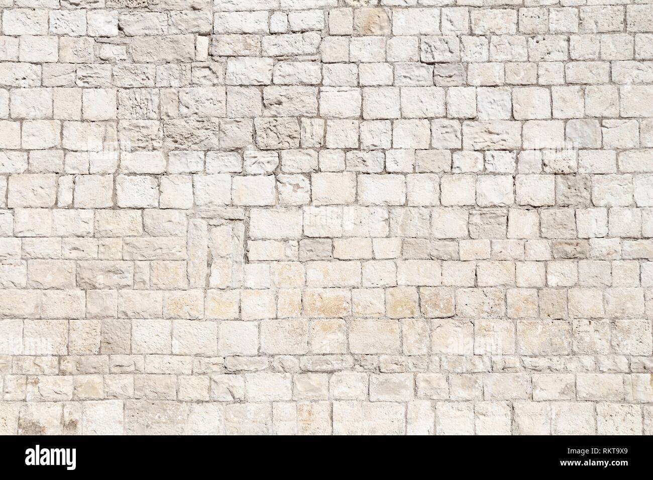 Texture rétro. Vieux Mur calcaire médiévale - vintage surface. Banque D'Images