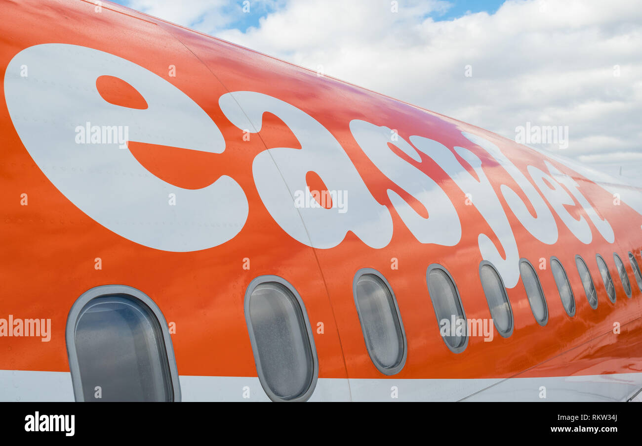 EasyJet avion Banque D'Images