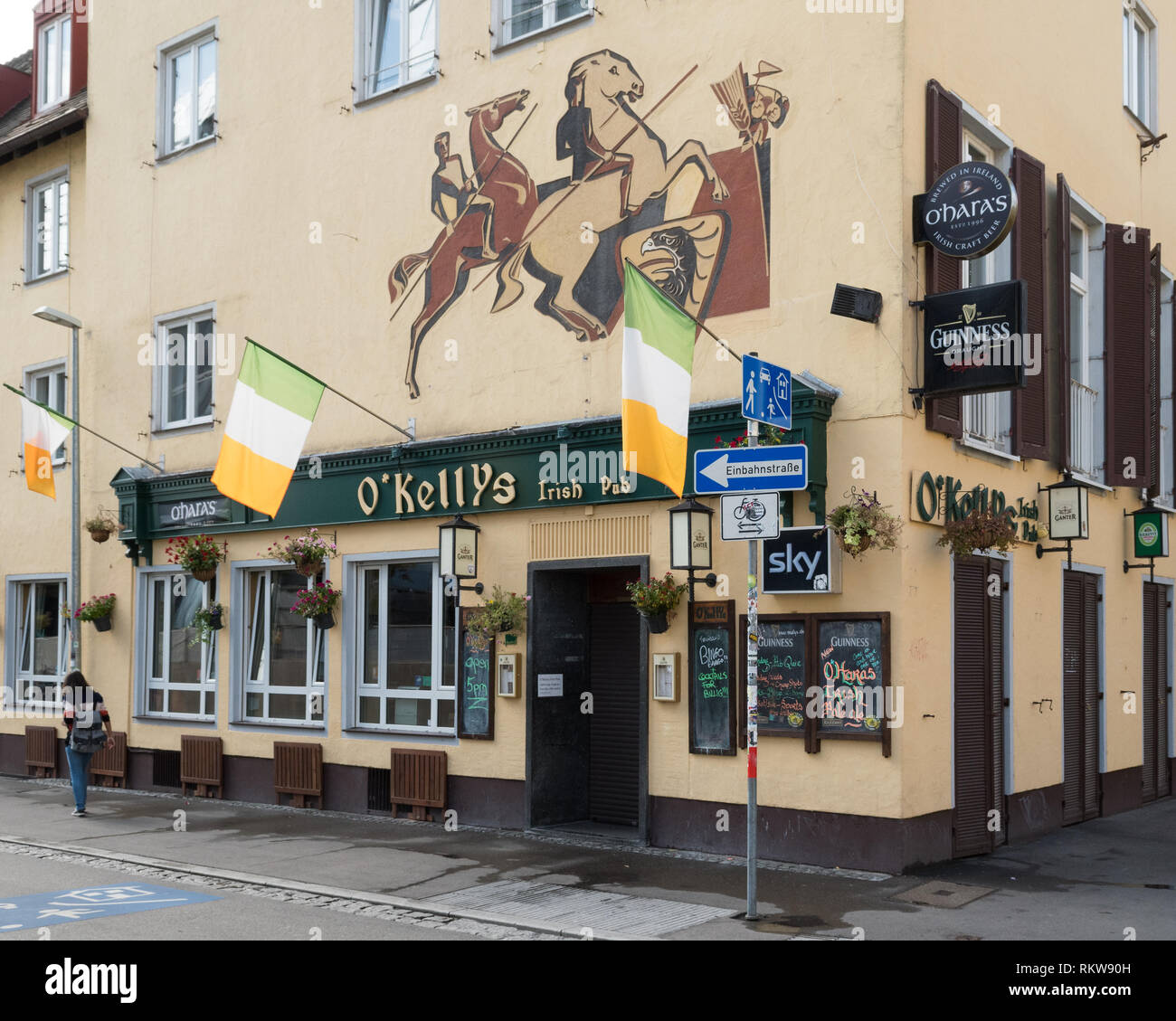 O'Kelly's Irish Pub à Freiburg im Breisgau, Allemagne Banque D'Images