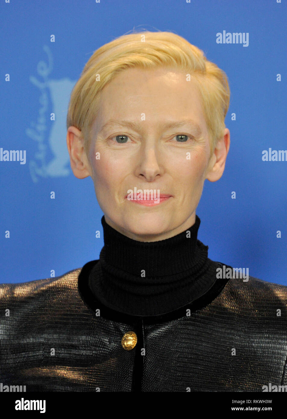 Berlin, Allemagne. 12 Février, 2019. Festival du Film de Berlin. Photocall du film Les Souvenire. Crédit photo : Tilda Swinton : agence photo indépendante/Alamy Live News Banque D'Images