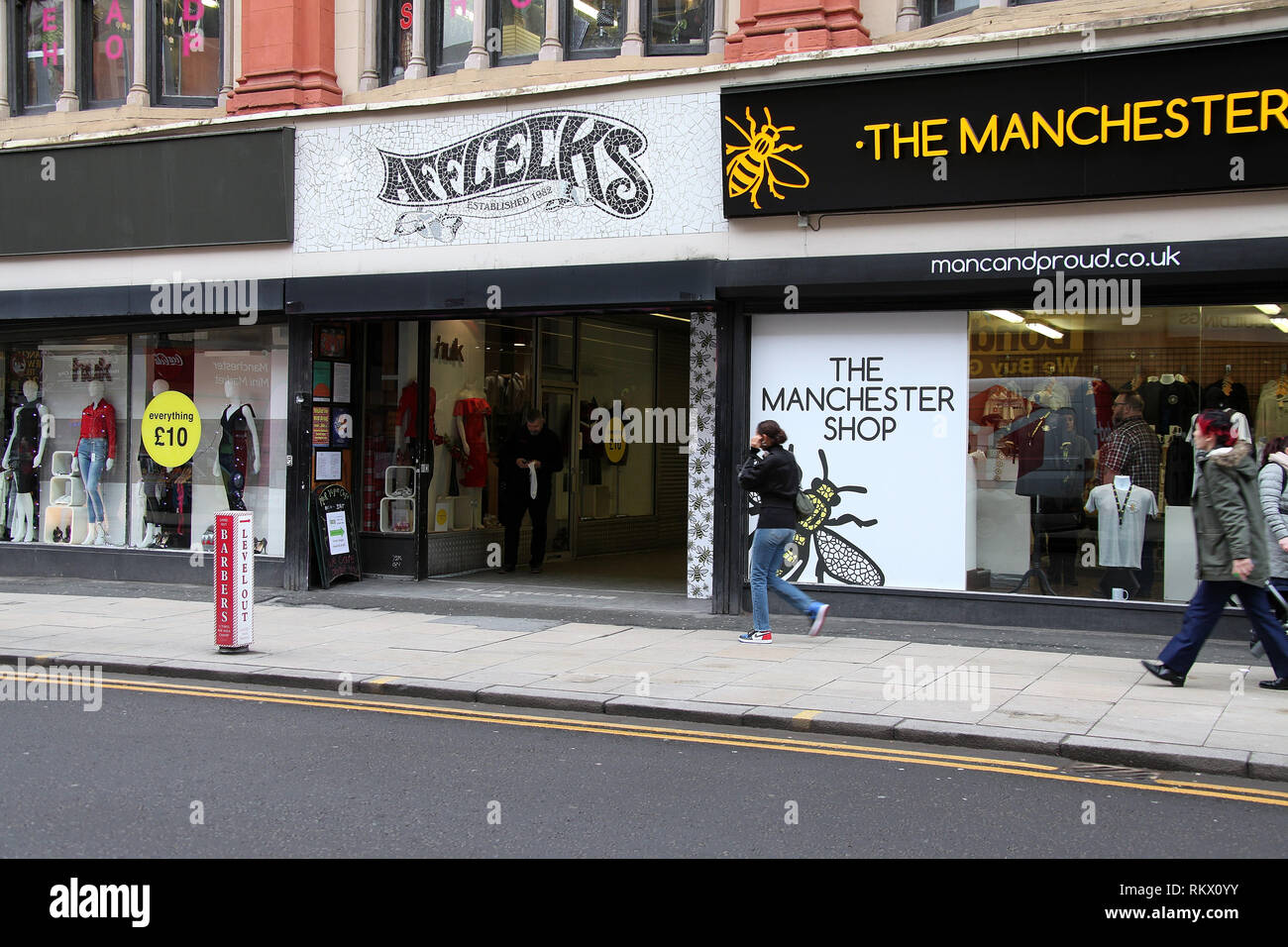 Afflecks célèbre emporium dans le quart nord de Manchester Banque D'Images