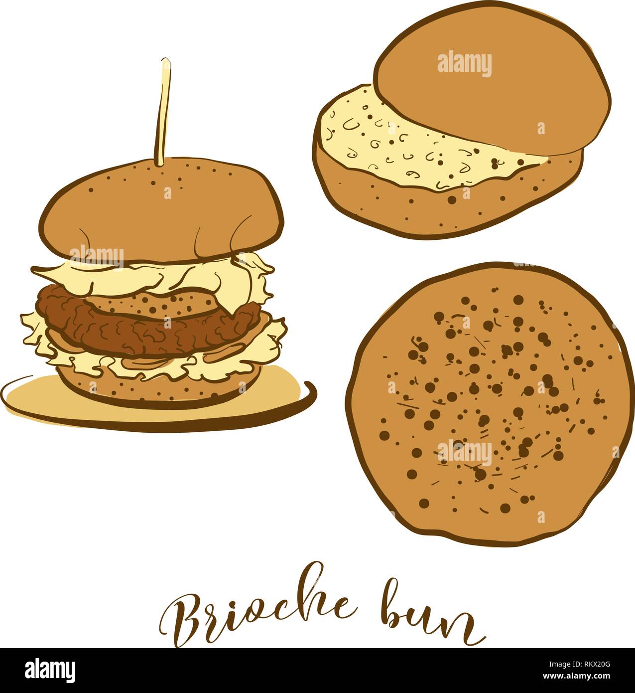 Croquis Couleur De Pain Brioche Pain Dessin Vectoriel De La Levure De Pain Brioche Sucree Nourriture Habituellement Connu En France Illustration Du Pain De Couleur Serie Image Vectorielle Stock Alamy
