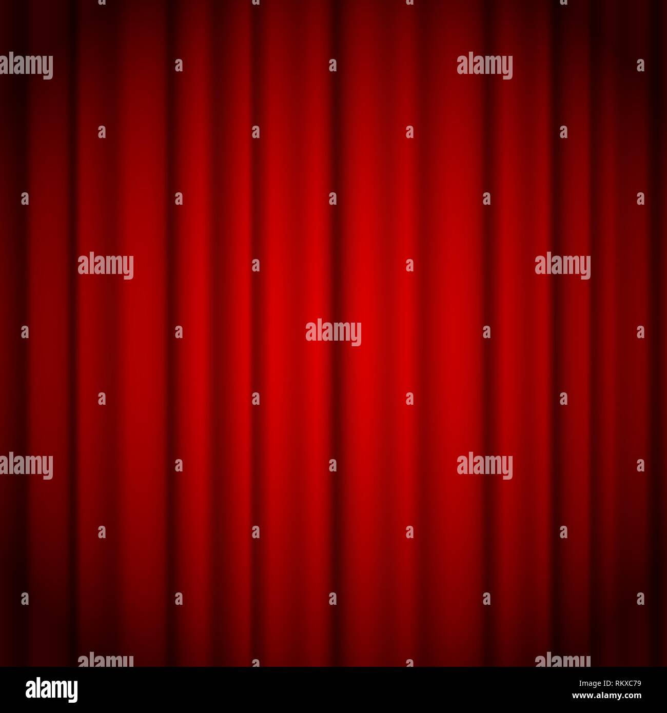 Des rideaux rouges contexte éclairé par un faisceau de projecteurs. Théâtre du Rideau rouge montrent d'illustration vectorielle. Illustration de Vecteur