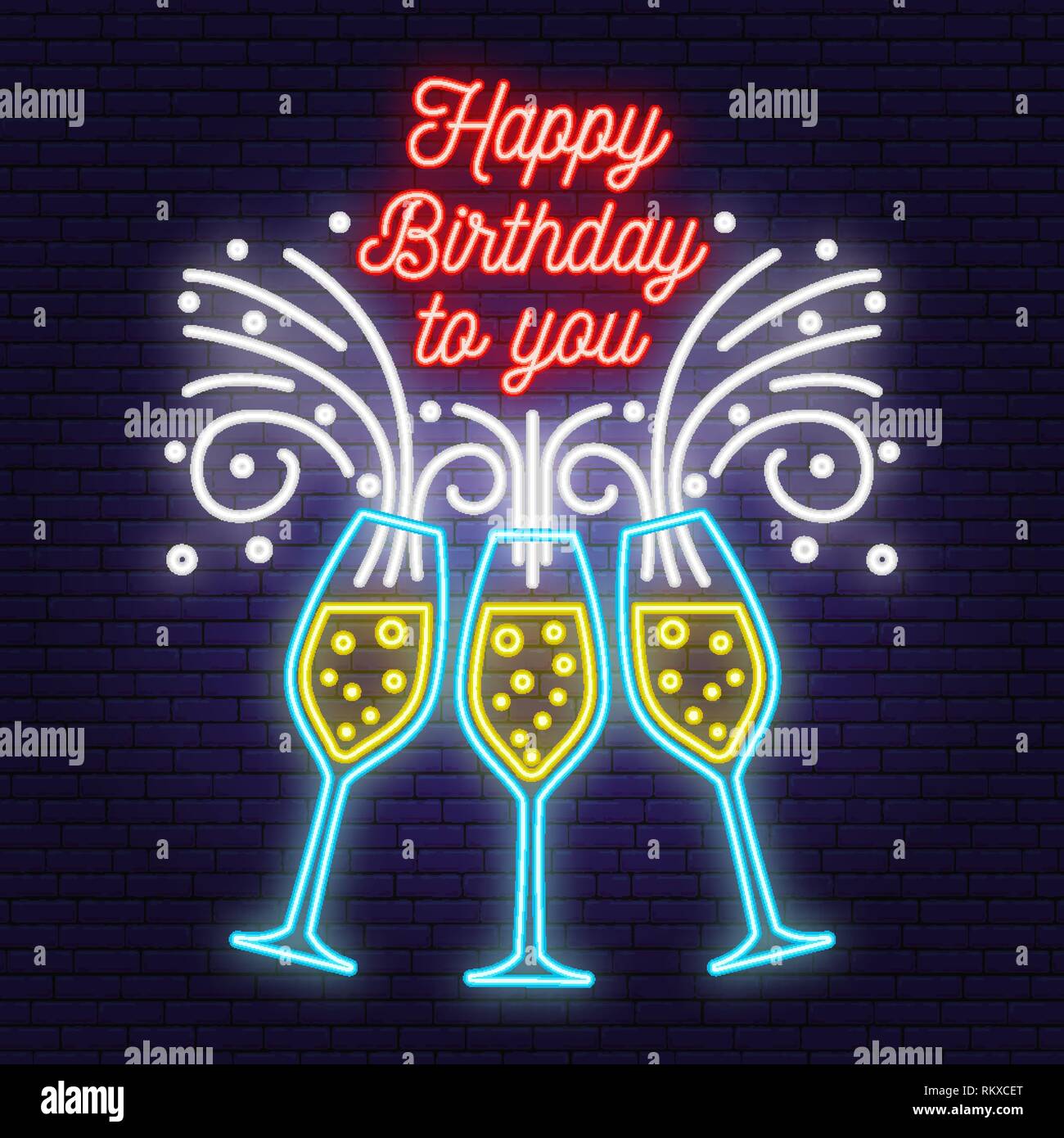 Joyeux Anniversaire A Vous En Neon Stamp Badge Autocollant Carte Avec Verres De Champagne Vecteur La Conception De L Anniversaire De Neon Pour Embleme Enseigne Au Neon Nuit Image Vectorielle Stock Alamy Joyeux Anniversaire A Vous En Neon Stamp Badge Autocollant Carte Avec Verres De Champagne Vecteur La Conception De L Anniversaire De Neon Pour Embleme Enseigne Au Neon Nuit Image Vectorielle Stock Alamy