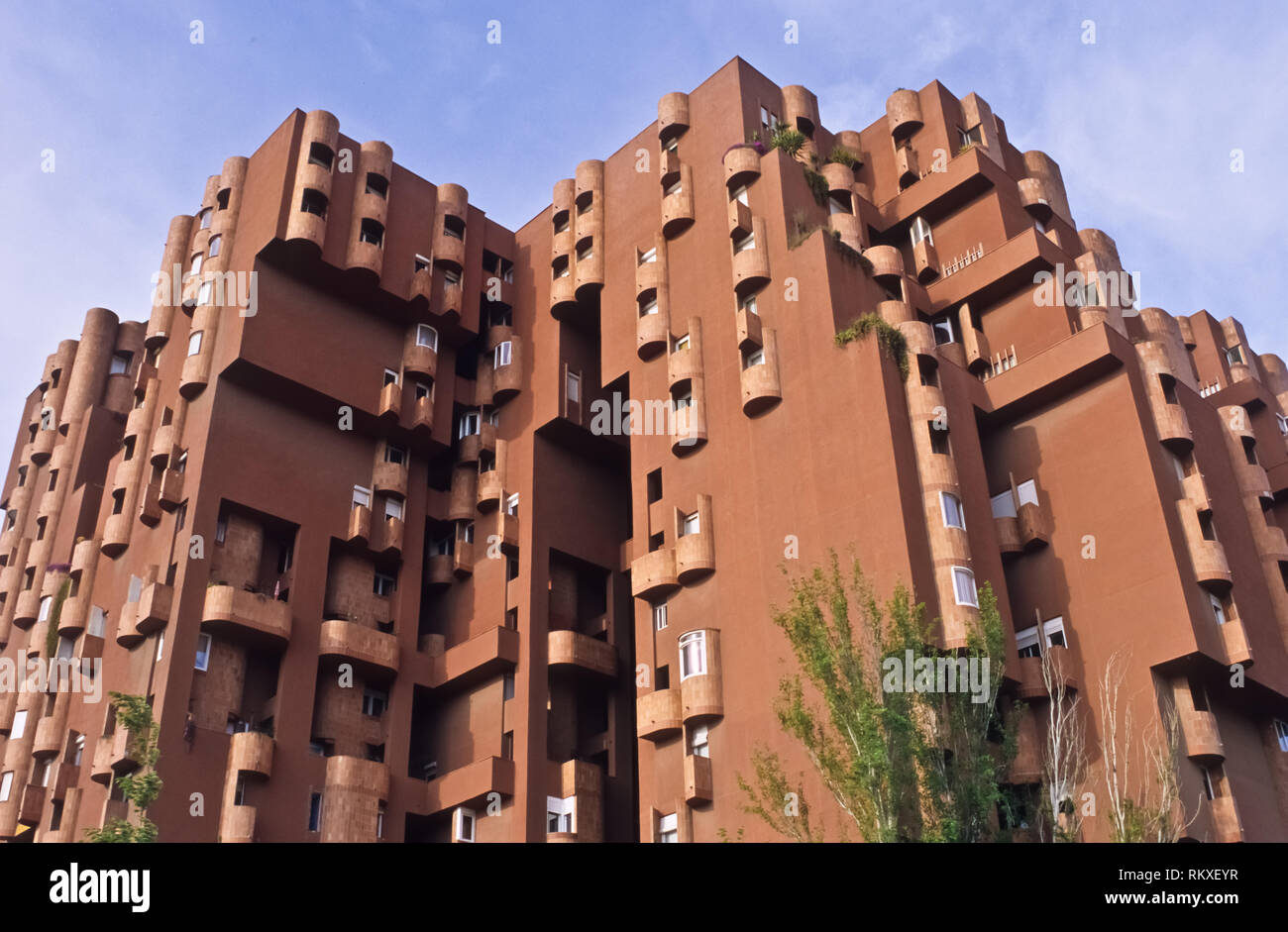 Barcelone, Walden 7 von Ricardo Bofill, 1970 - Barcelone, Walden 7 par Ricardo Bofill, 1970 Banque D'Images