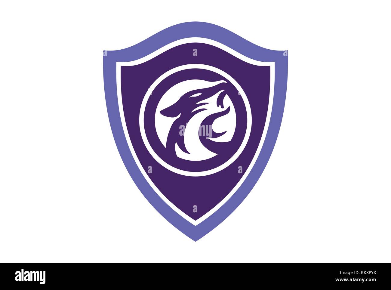 protégez le logo de protection jaguar power guard Illustration de Vecteur