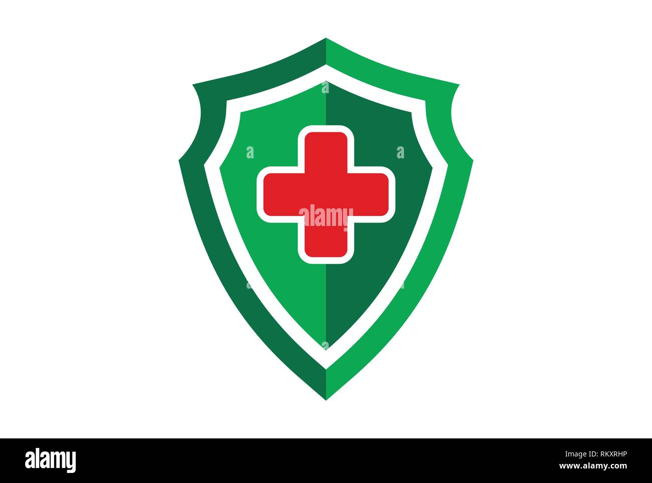 protection médicale protection des gardes de santé Illustration de Vecteur