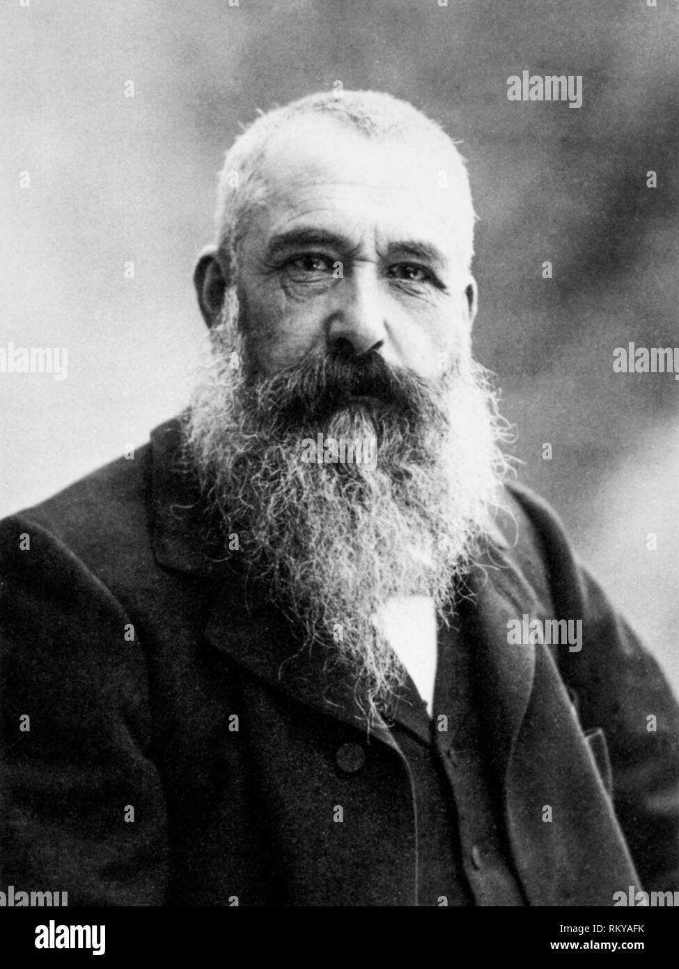 Portrait photographique du peintre impressionniste français Claude Monet par Nadar, 1899 Banque D'Images