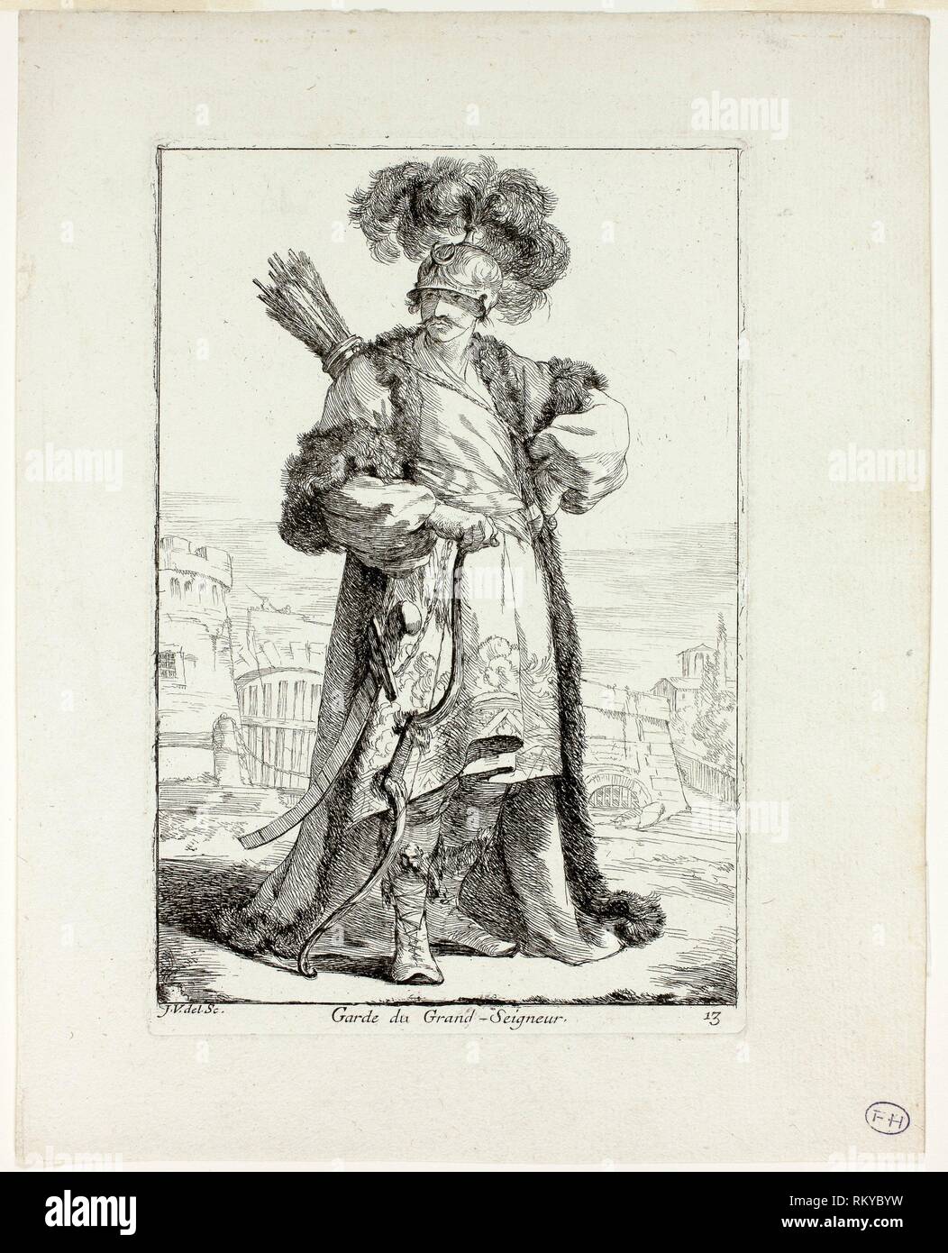 Garde du Grand Seigneur, la plaque de 13 caravanne du Sultan à la Mecque - 1748 - Joseph Marie Vien Français, 1716-1809 - Artiste : Joseph Marie Banque D'Images