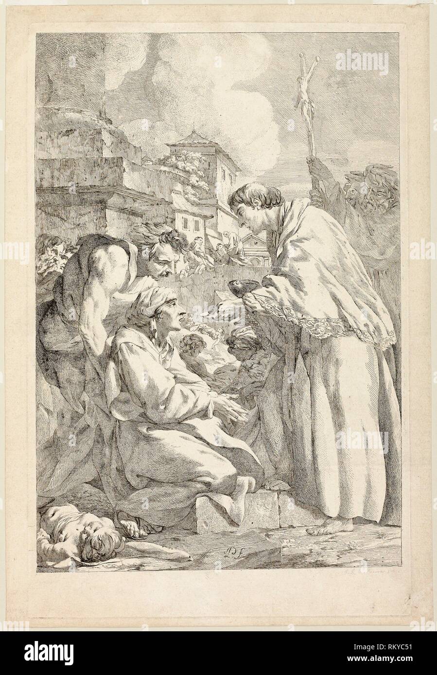 Saint Charles Borromée Bénédiction des Plague-Stricken - Jean Baptiste  Marie Pierre Français, 1713-1789 - Artiste : Jean Baptiste Marie Pierre,  Origine Photo Stock - Alamy