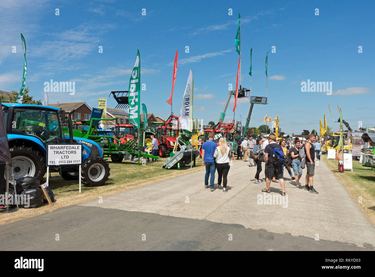 Machines et équipements agricoles est au grand Yorkshire Show. Banque D'Images