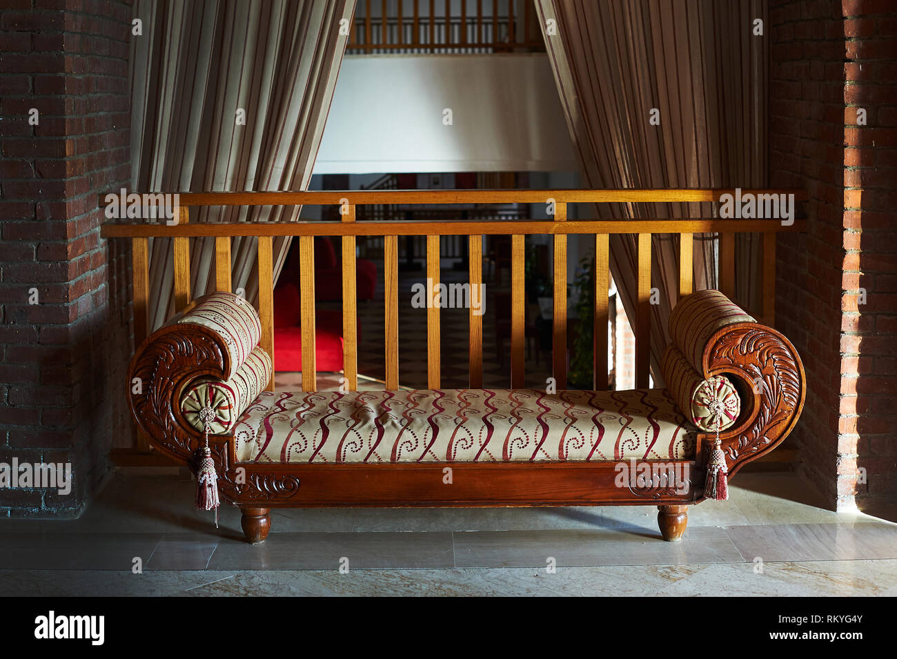 Canapé arabe avec le Maroc de l'intérieur décoration style - décoration Vintage interior Banque D'Images