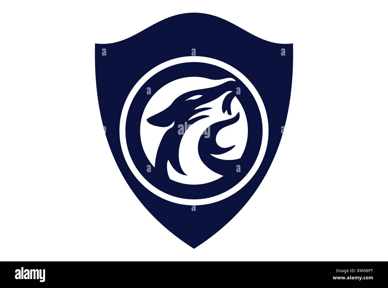 logo de protection de l'alimentation de la protection jaguar Illustration de Vecteur