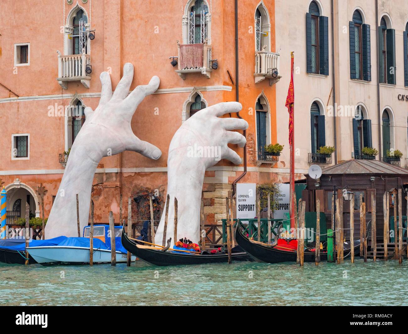 Grand Canal, Venise, Italie. Banque D'Images