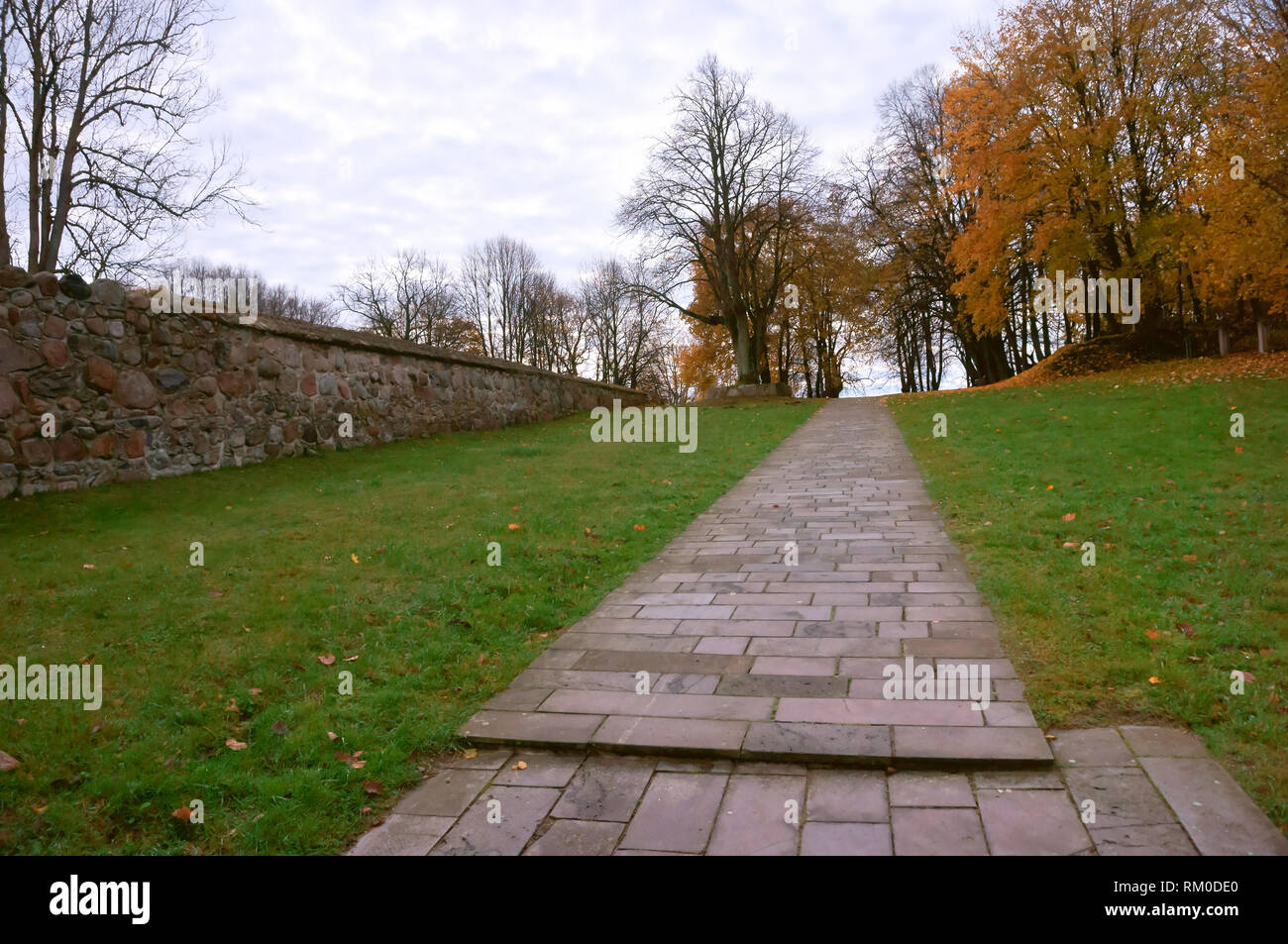 L'oblast de Kaliningrad, un village touristique, la Russie, le 4 novembre 2018, cimetière allemand de soldats et d'anciens résidents du Germau, la première guerre mondiale, la première guerre mondiale Banque D'Images