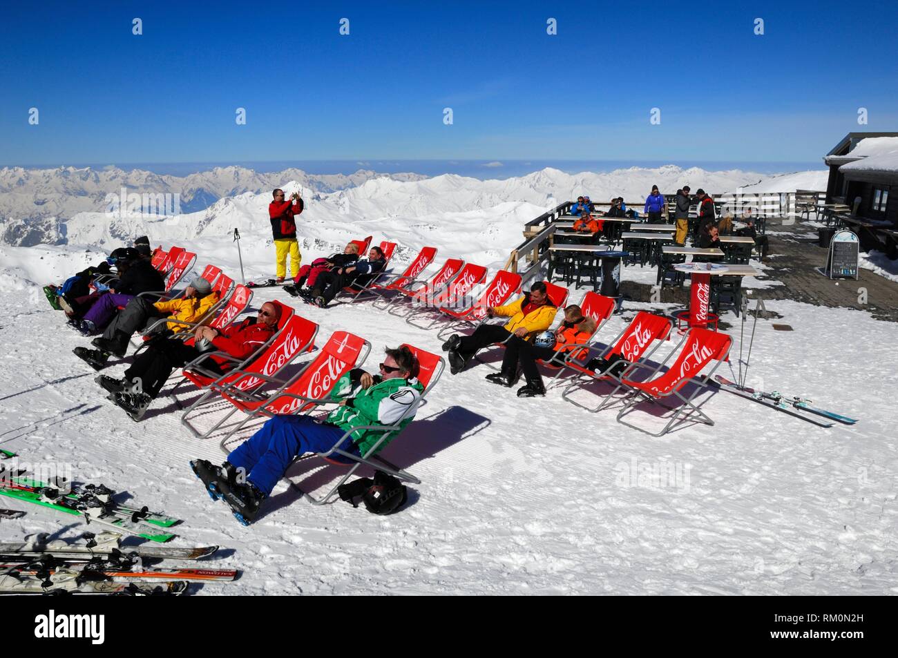 Chaise Longue Au Restaurant De Montagne Cime De Caron 3195m