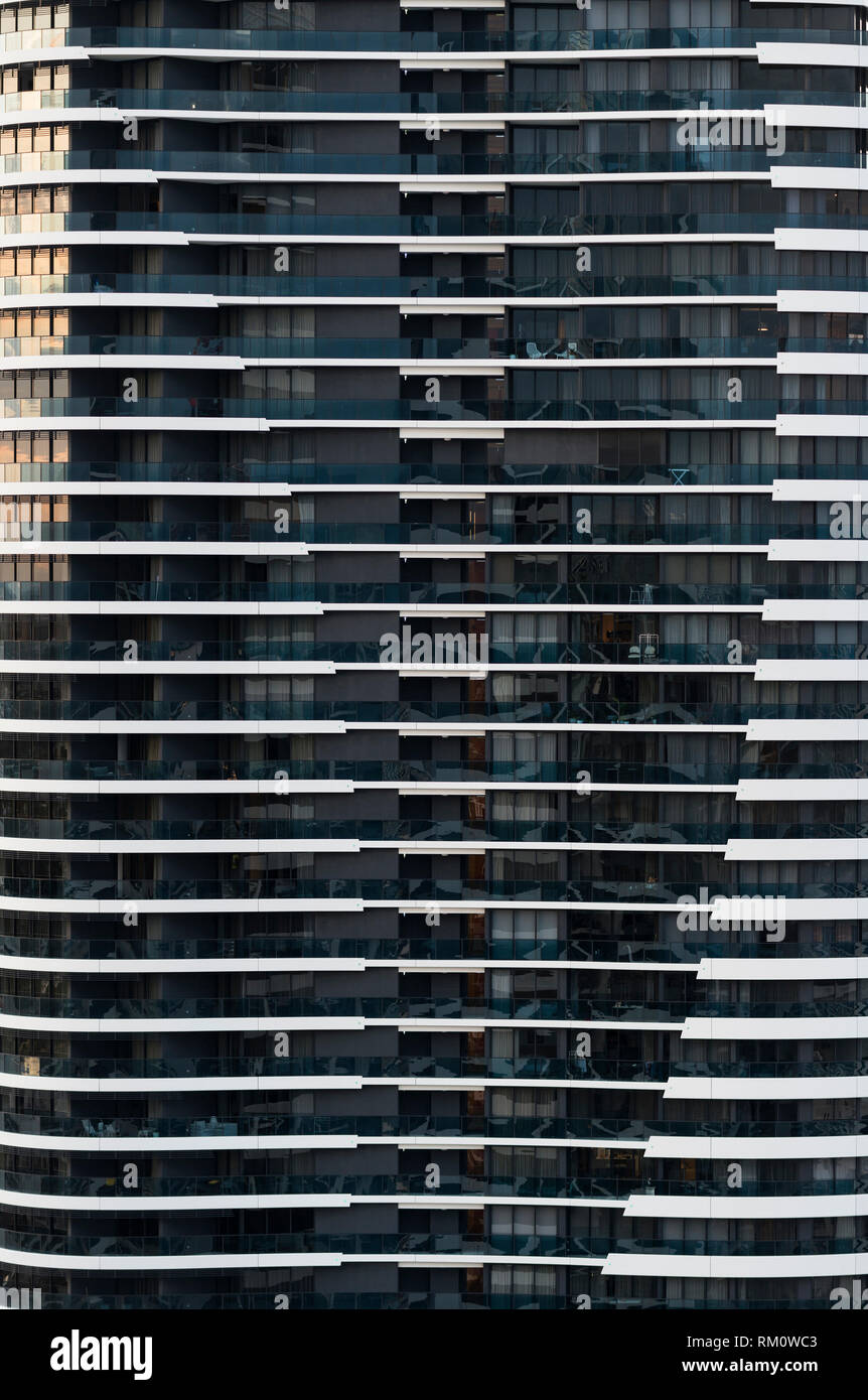 Immeuble à appartements à Gold Coast. Banque D'Images