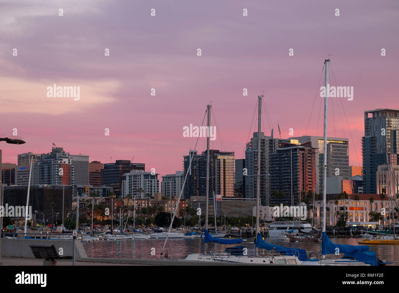 Les toits de San Diego en Californie Banque D'Images