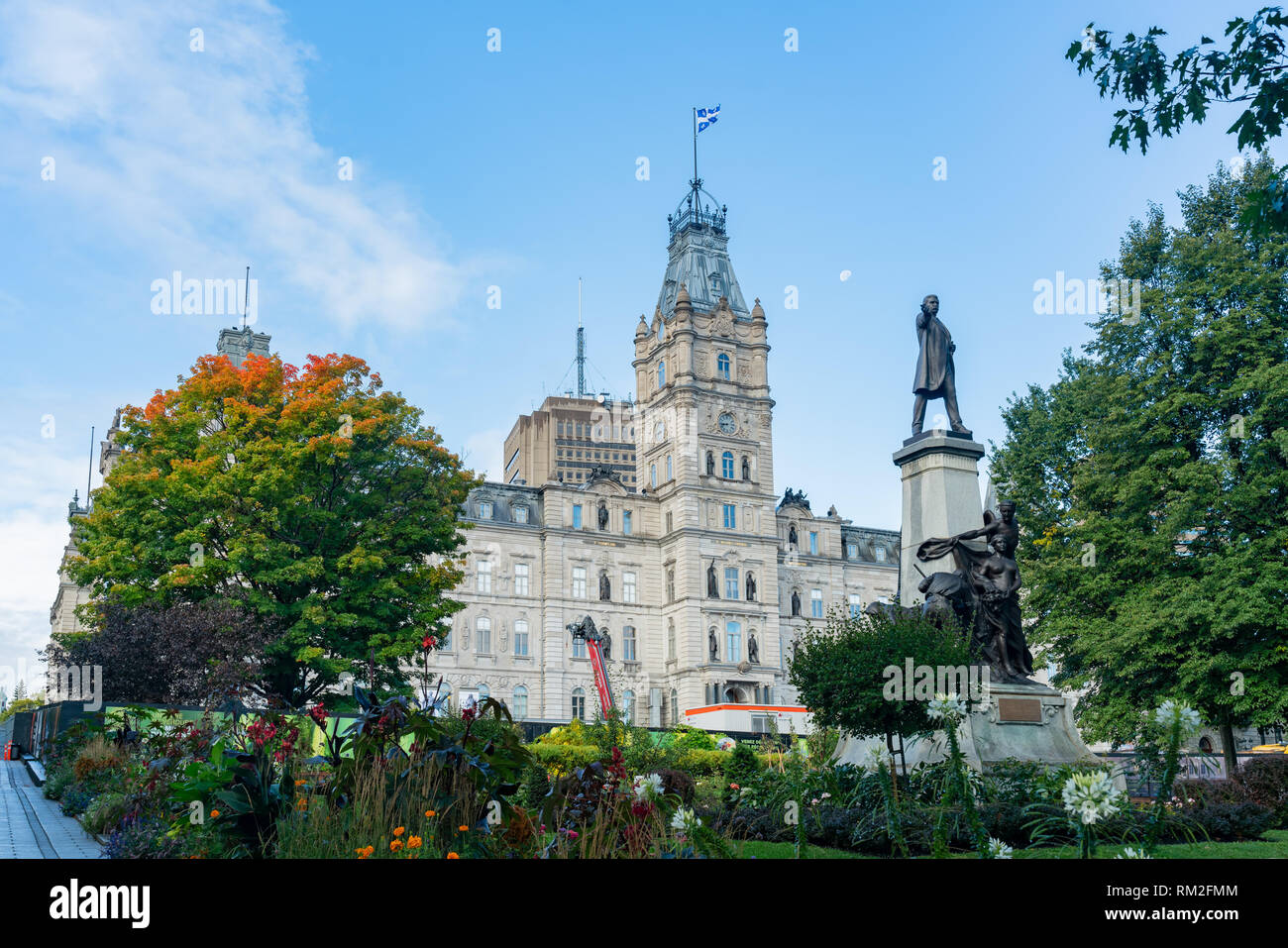 Québec, OCT 3 : Vue extérieure de l'édifice du Parlement le 3 octobre 2018 à Québec, Canada Banque D'Images