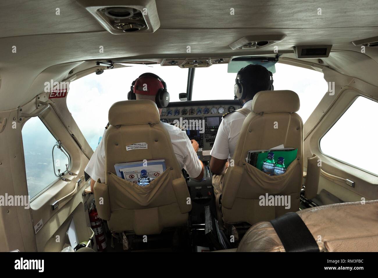 De l'hydravion de la cannelle du Sri Lanka, de l'air service de taxi aérien, au départ de Colombo, Sri Lanka, Inde, Asie du Sud. Banque D'Images