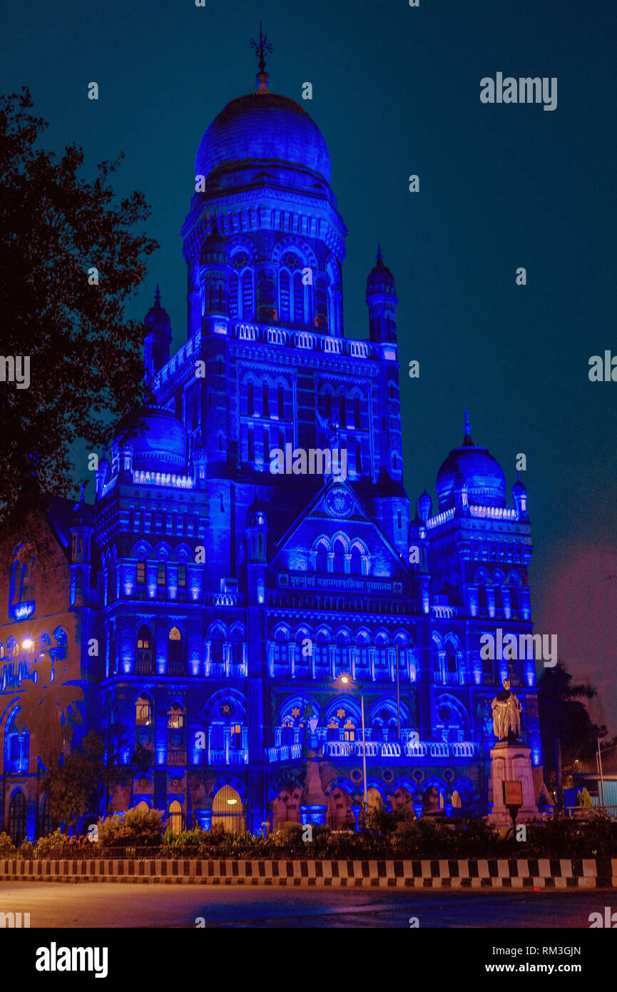 Bâtiment Municipal Corporation, Mumbai, Maharashtra, Inde, Asie Banque D'Images