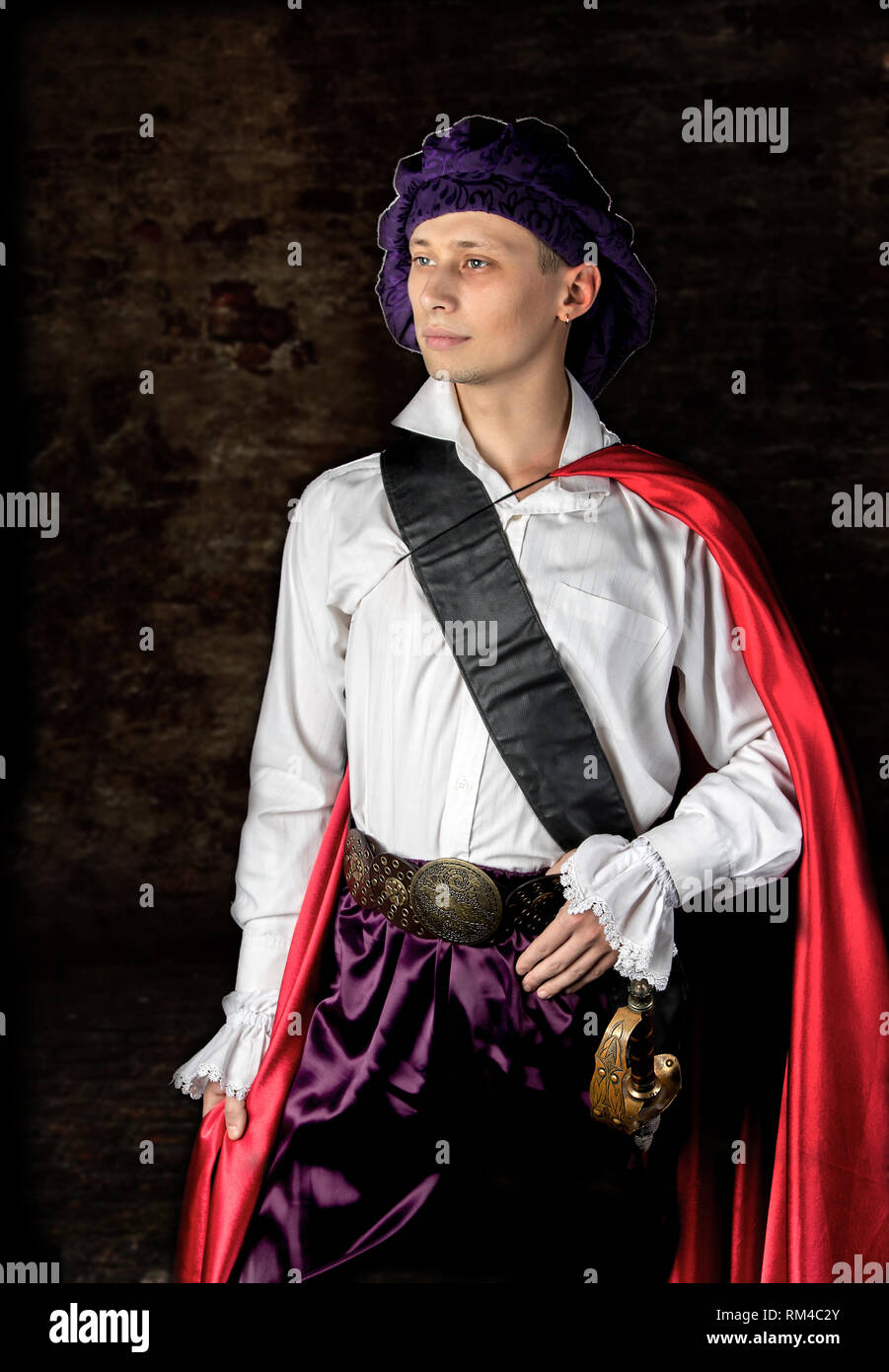 Image d'un bel homme portrait d'un jeune acteur Banque D'Images